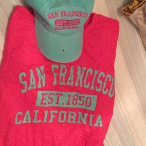 San Francisco shirt with matching hat